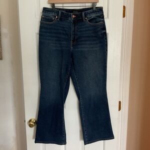 Talbots Curvy Barely Boot Jean Women's Dark Wash Size‎ 14